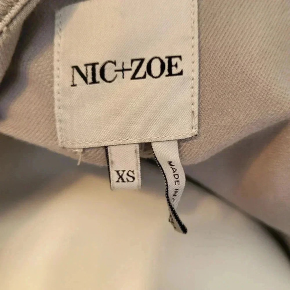 NIC+ZOE Gray Cotton Blend Full Zipper Jacket(XS) - Picture 8 of 9